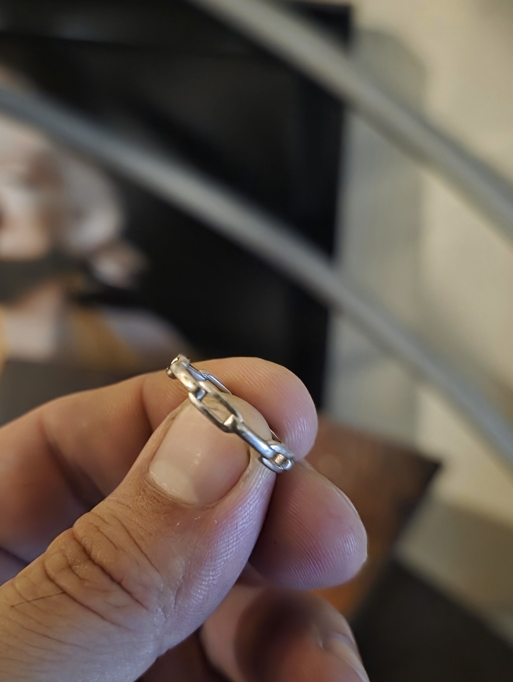 Chain Link Petite Ring - Size 6